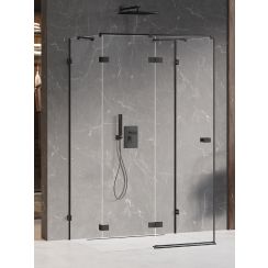 New Trendy Avexa Black kabina prysznicowa 120x90 cm prostokątna lewa czarny mat/szkło przezroczyste EXK-2621