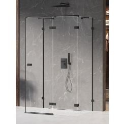 New Trendy Avexa Black kabina prysznicowa 120x100 cm prostokątna prawa czarny mat/szkło przezroczyste EXK-2652