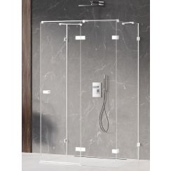 New Trendy Avexa White kabina prysznicowa 120x80 cm prostokątna prawa biały mat/szkło przezroczyste EXK-2901