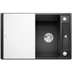 Blanco Axia III 45 S fregadero de granito 78x51 cm negro 525840