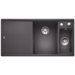 Blanco Axia III 6 S fregadero de granito 100x51 cm gris/grafito/ónix 523473