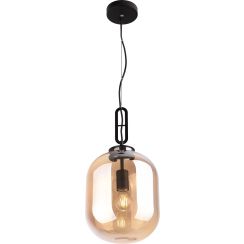 MaxLight Honey lámpara colgante 1x60 W negro-ámbar P0297