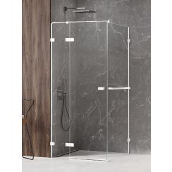 New Trendy Avexa White kabina prysznicowa 120x110 cm prostokątna lewa biały mat/szkło przezroczyste EXK-2789