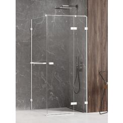 New Trendy Avexa White kabina prysznicowa 120x70 cm prostokątna prawa biały mat/szkło przezroczyste EXK-2815