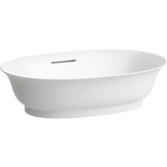 Laufen The New Classic lavabo 55x38 cm oval sobre encimera blanco brillante H8128530001091
