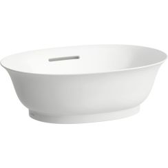 Laufen The New Classic lavabo 45x31 cm oval sobre encimera blanco mate H8128517571091