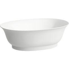 Laufen The New Classic lavabo 45x31 cm oval sobre encimera blanco mate H8128507571121