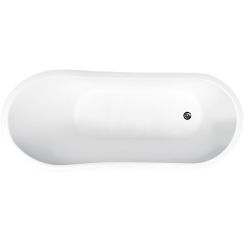 Besco Gloria bañera exenta 160x68 cm oval bicolor #WMMC-160-GLW