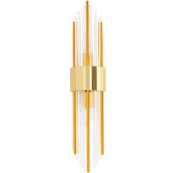 Moosee Amanda lámpara de pared 2x40 W transparente-oro-naranja MSE010100263