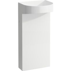 Laufen Sonar lavabo de suelo 41x38 cm semicircular exento blanco brillante H8113414001121