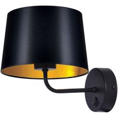 Kaja Remi Gold lámpara de pared 1x40 W negro-oro K-4356