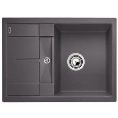 Blanco Median 45 S fregadero de granito 68x50 cm gris/grafito/ónix 519562