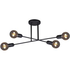 Kaja Sitya Black lámpara colgante 4x60 W negro K-4382
