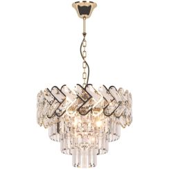 Kaja Toscana Gold lámpara colgante 6x40 W oro-cristal K-8170
