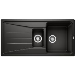 Blanco Sona 6 S fregadero de granito 100x50 cm negro 525975