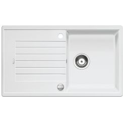 Blanco Zia 5 S fregadero de granito 86x50 cm blanco 520506