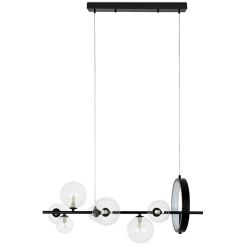Moosee Alure Line lámpara colgante x5 W negro-transparente MSE010100285