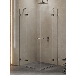 New Trendy Avexa kabina prysznicowa 120x90 cm prostokątna gunmetal szczotkowany/szkło przezroczyste EXK-3399