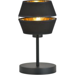 Emibig Piano lámpara de sobremesa 1x15 W negro-oro 1183/LN