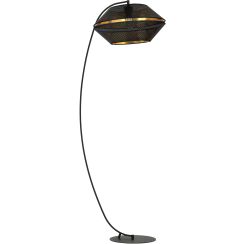 Emibig Malia lámpara de pie 1x15 W negro-oro 1185/LP