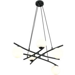 Emibig Essa lámpara colgante 5x10 W blanco-negro 1201/5