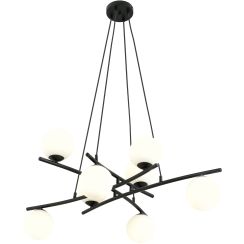 Emibig Essa lámpara colgante x10 W blanco-negro 1201/8