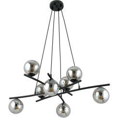 Emibig Essa lámpara colgante x10 W negro-grafito 1203/8