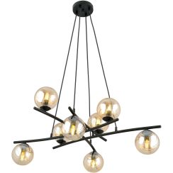 Emibig Essa lámpara colgante x10 W negro 1204/8