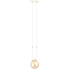 Emibig Glam lámpara colgante 1x10 W blanco-ámbar 1117/1