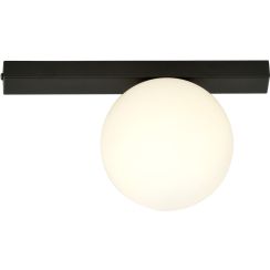 Emibig Fit lámpara de techo 1x10 W negro-ópalo 1124/1