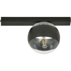Emibig Fit Stripe lámpara de techo 1x10 W negro-transparente 1123/1