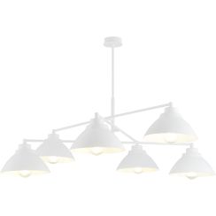 Emibig Maverick lámpara de techo 6x15 W blanco 1212/6