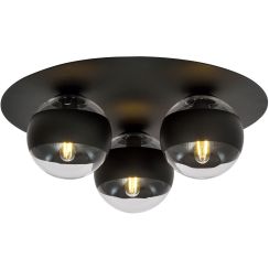 Emibig Solar Stripe lámpara de techo 3x10 W negro-transparente 1129/3