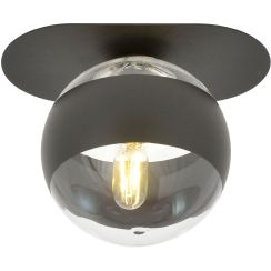 Emibig Plaza Stripe lámpara de techo 1x10 W negro-transparente 1121/1