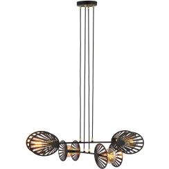 Emibig Playa lámpara colgante 4x15 W negro-oro 1146/4