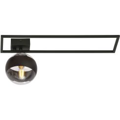 Emibig Imago Stripe lámpara de techo 1x10 W negro-transparente 1132/1B
