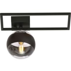 Emibig Imago Stripe lámpara de techo 1x10 W negro-transparente 1132/1D