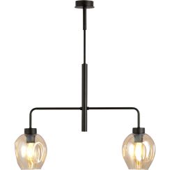 Emibig Lukka lámpara de techo 2x15 W negro-ámbar 1165/2