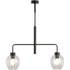 Emibig Lukka lámpara de techo 2x15 W negro-transparente 1164/2