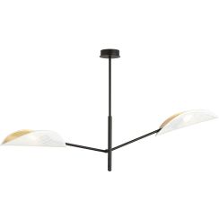 Emibig Vene lámpara de techo 2x10 W blanco-negro-oro 1159/2