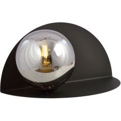 Emibig Form lámpara de pared 1x10 W negro-grafito 1166/8