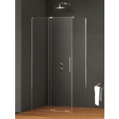 New Trendy Smart kabina prysznicowa 140x120 cm prostokątna chrom połysk/szkło przezroczyste EXK-4044