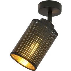 Emibig Bronx lámpara de techo 1x15 W negro-oro 1152/1