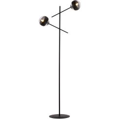 Emibig Linear lámpara de pie 2x10 W negro-transparente 1168/LP2
