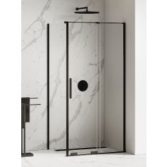 New Trendy Smart Black kabina prysznicowa 120x110 cm prostokątna czarny mat/szkło przezroczyste EXK-4137