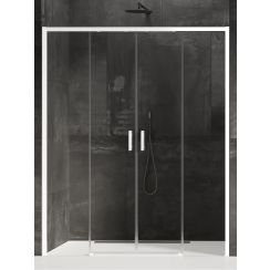 New Trendy Prime White puerta de ducha 170 cm corredera blanco mate/vidrio transparente D-0438A