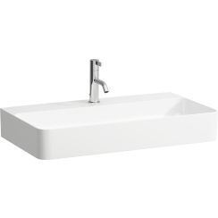 Laufen Val lavabo 75x42 cm rectangular clásico-sobre encimera blanco brillante H8162850001041