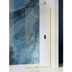 New Trendy Smart Light Gold ścianka prysznicowa walk-in 130 cm złoty połysk/szkło przezroczyste EXK-4298