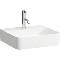 Laufen Val lavabo 45x42 cm rectangular clásico blanco brillante H8152814001041