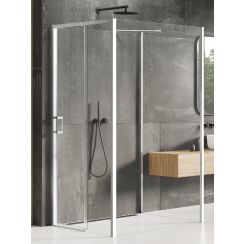 New Trendy Prime kabina prysznicowa 120x100 cm prostokątna chrom połysk/szkło przezroczyste K-1275